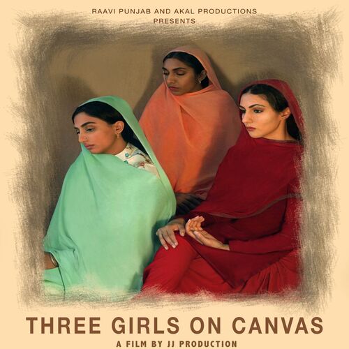 Three Girls On Canvas - HARF KAUR